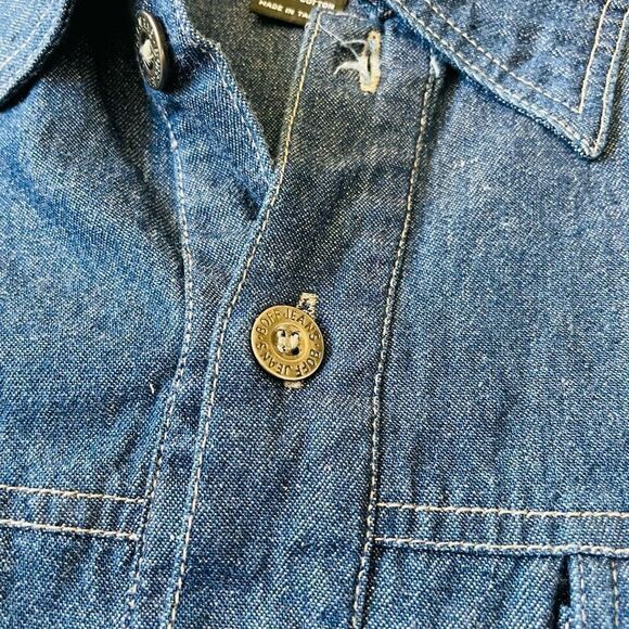Vintage Y2K Boff Denim Button Up Skater Men’s Shirt - Picture 5 of 5